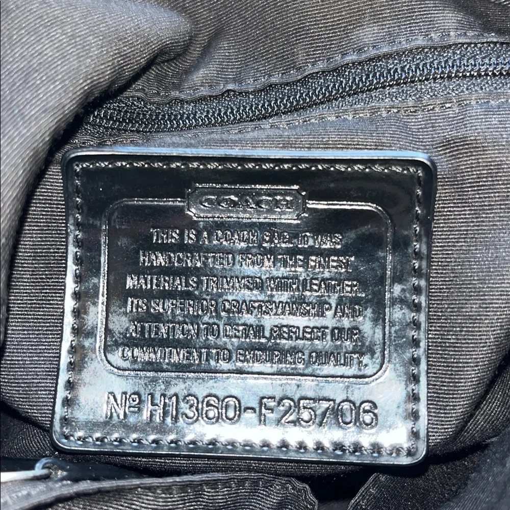 Coach Signature Python Stripe Tote Shoulder Canvas Bag (H1360 - F25706)